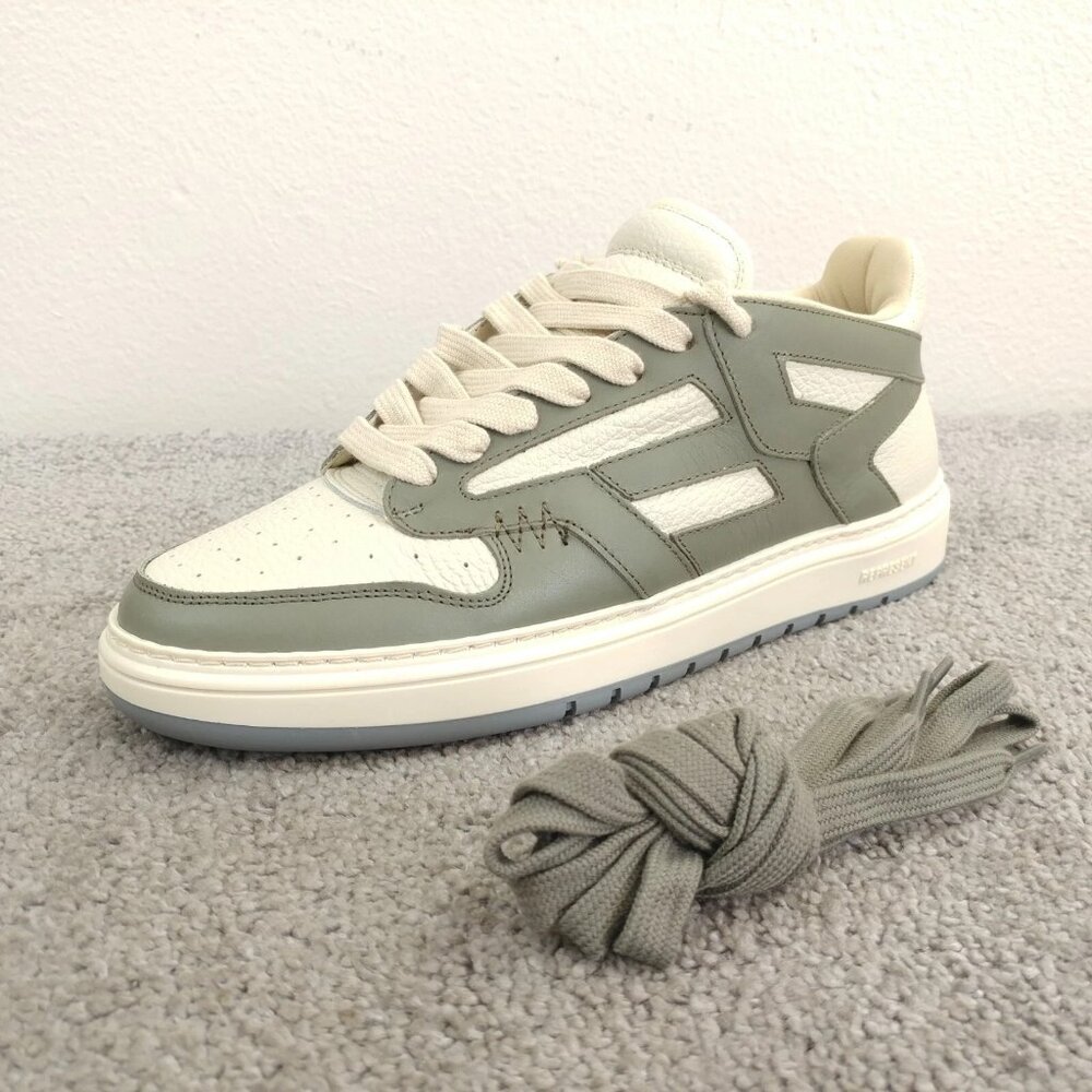Represent Clo Reptor Low Mens Size 7.5 Shoes Khaki Cream Skater Sneakers - Picture 2 of 9